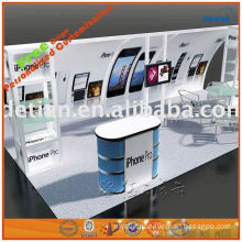 cell phone showroom design with booth dividers for exhibition booth art